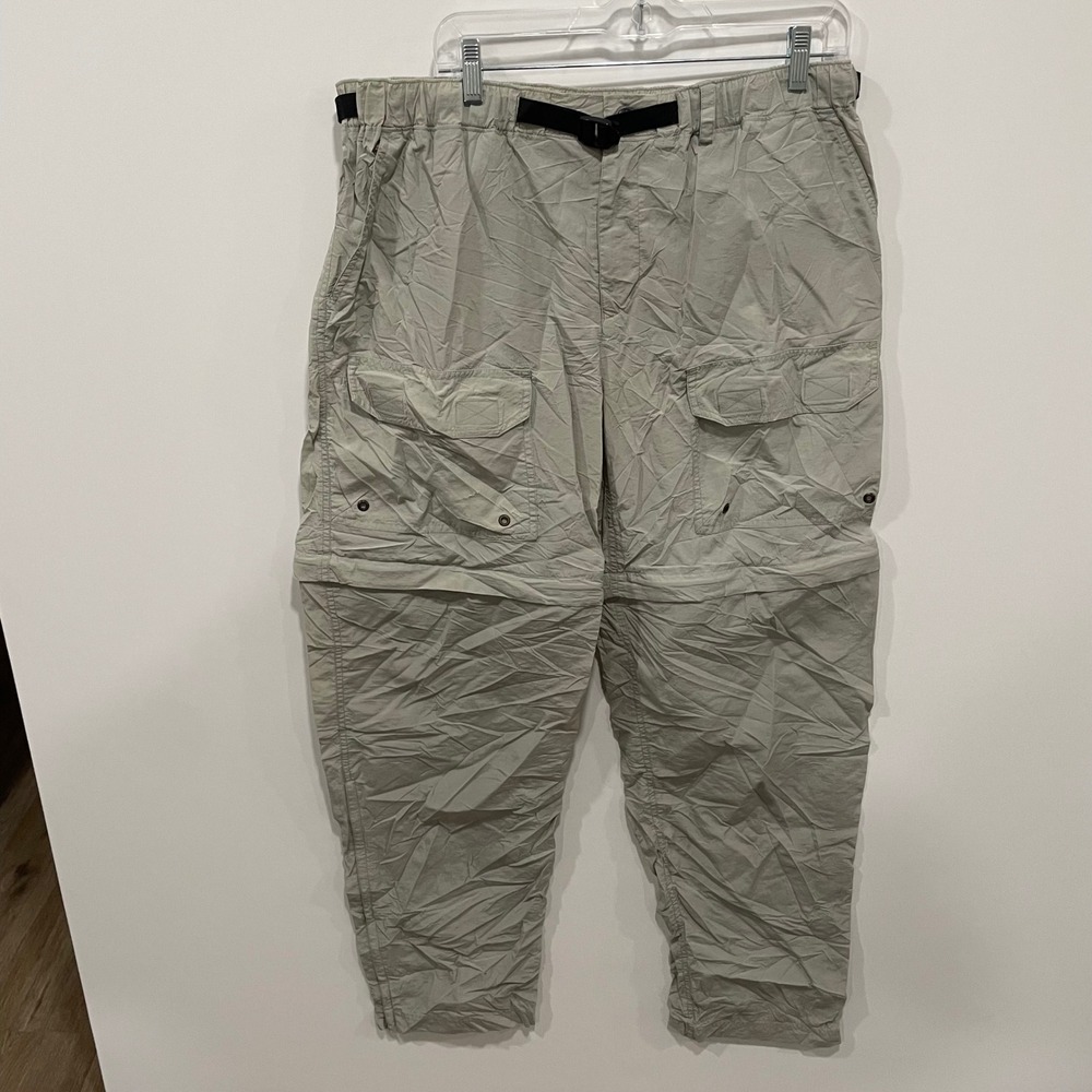Vintage REI Men's Convertible Cargo Pants Size Large Hiking Outdoor Belted‎